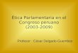 CDG - Proceso de Ética Parlamentaria (PERU)