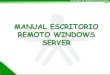 Manual Escritorio Remoto Windows Server