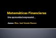 Presentacion de Matemáticas Financieras