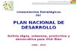 Plan Nacional de Desarrollo Bolivia