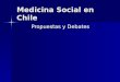 Medicina Social en Chile