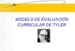 Modelo de Evaluación Curricular de Tyler