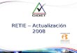 RETIE - Actualización 2008