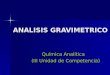 ANALISIS GRAVIMETRICO presentation