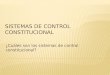 TEMA 2. Sistemas de control constitucional