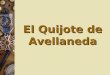 El Quijote de Avellaneda