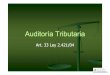 Auditoria Tri but Aria - Art 33 Ley 2421-04