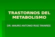 Clase Trastornos Del Metabolismo