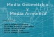 Aplicaciones de la Media geometrica y Media Armonica