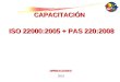 Capacitación ISO 22000 (Operaciones)