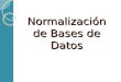 Base de Datos Normalizacion
