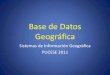 Introducción Base de Datos Geográfica