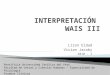 WAIS III - Interpretacion 2010