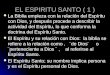 La obra del ESPIRITU SANTO Creacion Version 2 Ppt