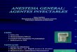 Anestesia inyectable