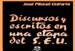 Discursos y escritos en una etapa del SEU. José Miguel Guitarte. 1941