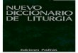 Nuevo Diccionario de Liturgia (I)
