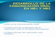 DESARROLLO DE LA COMUNICACIÓN ORAL EN NB1 Y NB2(2)
