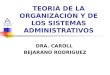 Teoria de La Organizacion y de Los Sistemas Adminsitrativos