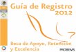 Guía de Registro PROBEMS 2012. Beca de Apoyo, Retención y Excelencia