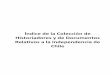 Indice de La Colección de Historiadores y de Documentos Relativos a La In Depend en CIA de Chile