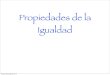 Propiedades Igualdad - Proyecto - Asignación 01 - Formato Laminas