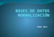 BASES DE DATOS - NORMALIZACIÓN