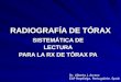 RADIOGRAFIA DE TÓRAX. SISTEMÁTICA DE LECTURA DE LA RX DE TÓRAX PA