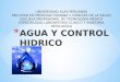 Agua y Control Hidrico
