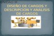 DISEÑO DE CARGOS Y DESCRIPCION Y ANALISIS DE CARGOS