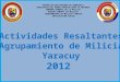 ESTADISTICAS DEL AÑO 2012 ARTICULACION SOCIAL "Agrupamiento de Milicia Yaracuy"