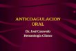 Anticoagulacion Oral