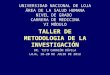 Metodologia de La Investigacion en SALUD