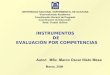 Instrumentos de Evaluacion Por Competencias Cortesia Msc. Marco Oscar Nieto Mesa