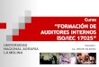 Formacion de Auditores Internos 17025 UNALM