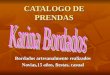 CATALOGO DE PRENDAS BORDADAS