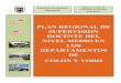 Plan Regional de Supervisión Docente del Nivel Medio de los Departamentos de Colón y Yoro