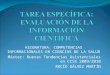 Tarea EspecíFica EvaluacióN De La InformacióN CientíFica. RocíO GáLvez
