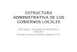 Estructura Administrativa de los Gobiernos Locales