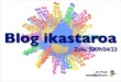 Blog Ikastaroa, 2. saioa