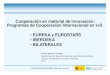 Cooperación en material de innovación: Programas de Cooperación Internacional en I+D (Emilio Iglesias, CDTI)
