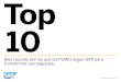 10 razones de por qué las PYMES eligen SAP