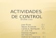 Actividades de control sistemas y procedimientos