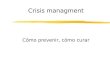 Management  en tiempos de Crisis