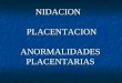 PlacentacióN, Fisiologia Y Anormalidades Placentarias