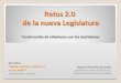Retos 2.0 de la nueva Legislatura. Raquel Poncela