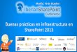 Buenas prácticas en infraestructura en SharePoint 2013