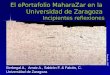 El eportafolio Maharazar en la Universidad de Zaragoza. Incipientes reflexiones