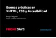 Buenas prácticas en XHTML, CSS y Accesibilidad