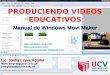 Manual de Windows Movi Maker